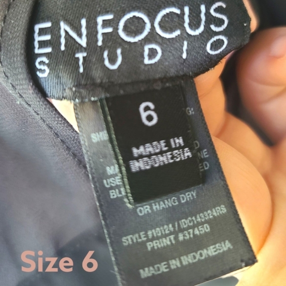 Enfocus Studio Polka Dot Halter Knee Length Dress Size 6 - Picture 8 of 9